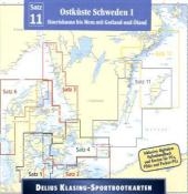 Delius Klasing-Sportbootkarten Ostküste Schweden, 1 CD-ROM. Tl.1