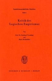 Kritik des Logischen Empirismus. - Burkhard Tuschling, Marie Rischmüller
