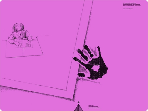 Schreibtischauflage für Linkshänder - Pink - Johanna Barbara Sattler