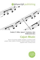 Cajun Music - Frederic P Miller, Agnes F Vandome, John McBrewster