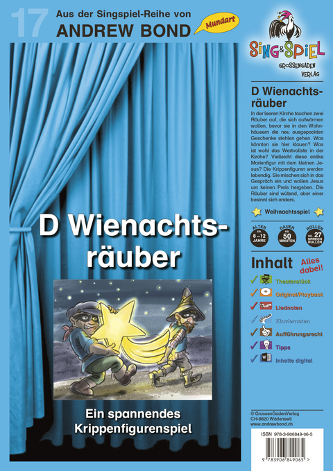 D Wienachtsräuber, Singspiel mit CD (SS17) - Andrew Bond