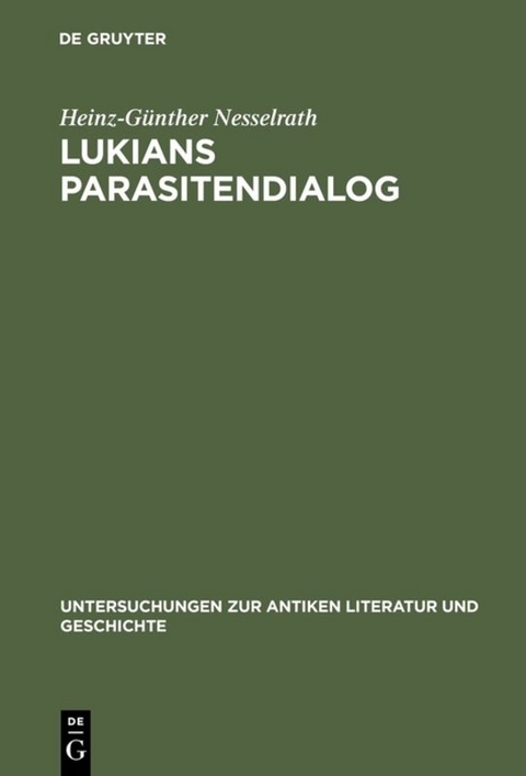 Lukians Parasitendialog - Heinz-Günther Nesselrath