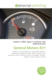 General Motors Ev1 - Frederic P Miller, Agnes F Vandome, John McBrewster