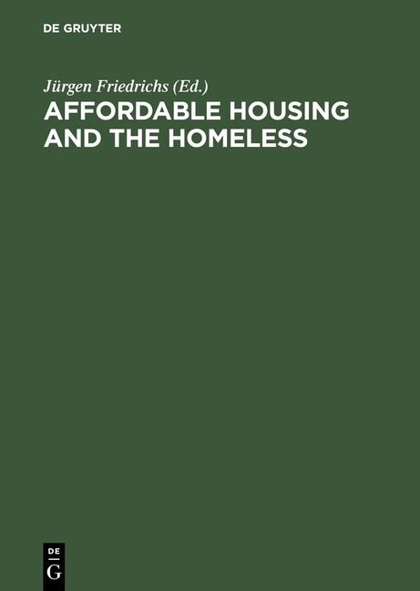 Affordable Housing and the Homeless - 