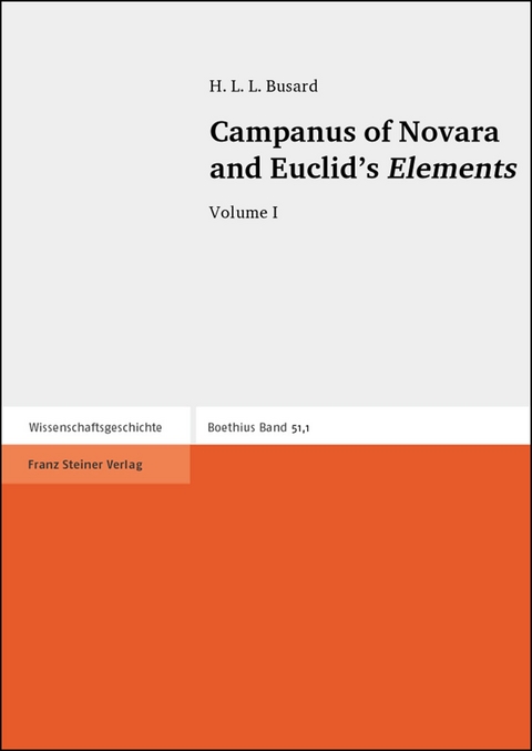 Campanus of Novara and Euclid’s Elements - Hubertus Lambertus Ludovicus Busard