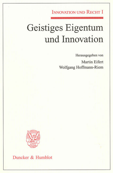 Innovation und Recht. 4 Bände. - 