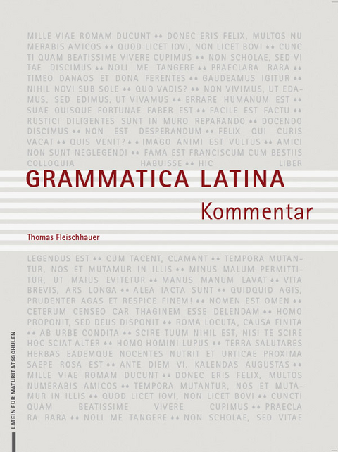 Grammatica Latina / Kommentar - Thomas Fleischhauer