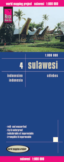 Reise Know-How Landkarte Sulawesi (1:800.000) - Indonesien 4 - Reise Know-How Verlag Reise Know-How Verlag Peter Rump