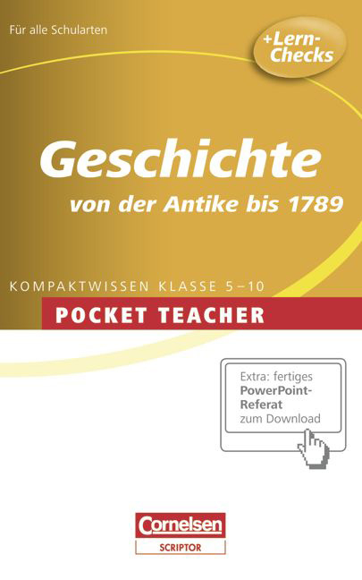 Pocket Teacher - Sekundarstufe I - Neue Ausgabe / Geschichte - Martin Liepach