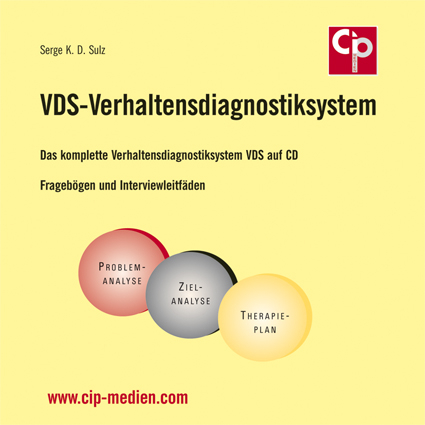 VDS-Verhaltensdiagnostiksystem CD mit pdf-Dateien der Fragebögen und Interviewleitfäden sowie Excel-Templates für einige Fragebögen (bei denen durch Übertragung der Patientendaten sofort die Auswertung erfolgt und Diagramme vorliegen) - Serge K Sulz