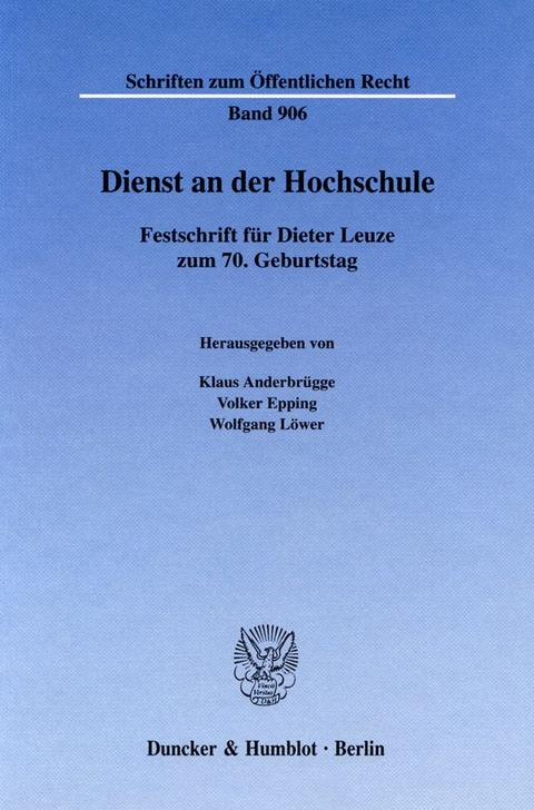 Dienst an der Hochschule. - 