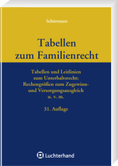 Tabellen zum Familienrecht - Heinrich Schürmann