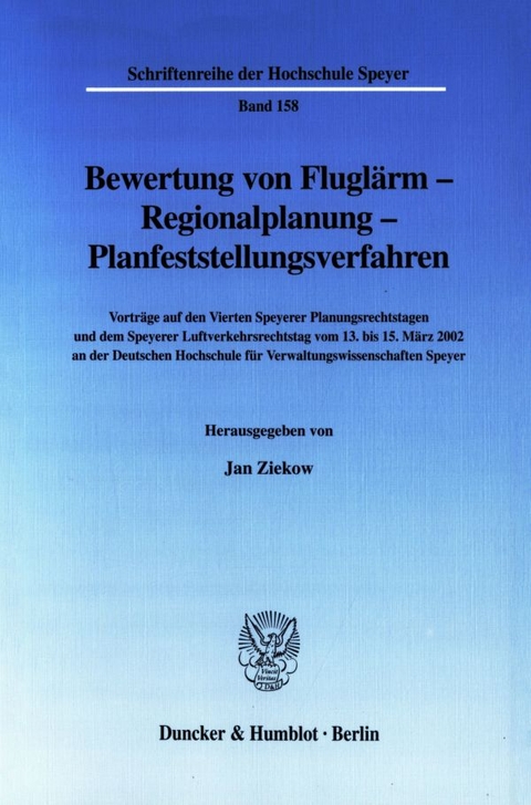 Bewertung von Fluglärm - Regionalplanung - Planfeststellungsverfahren. - 