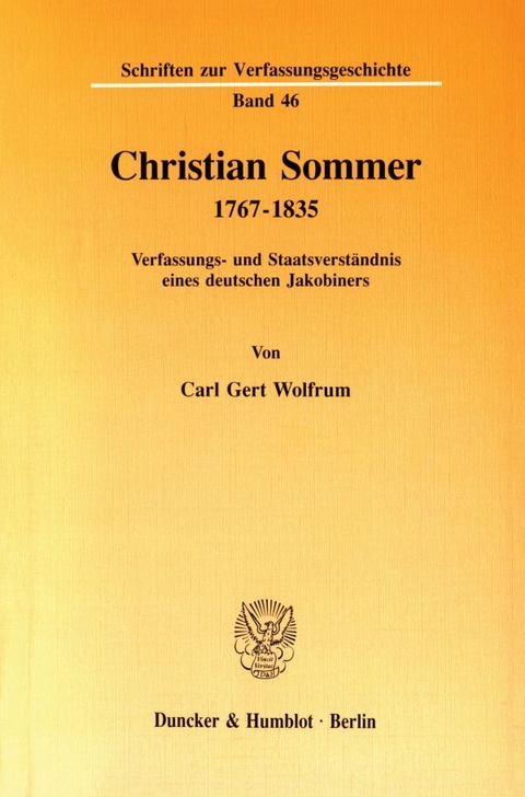 Christian Sommer 1767–1835. - Carl Gert Wolfrum