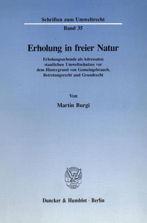 Erholung in freier Natur. - Martin Burgi