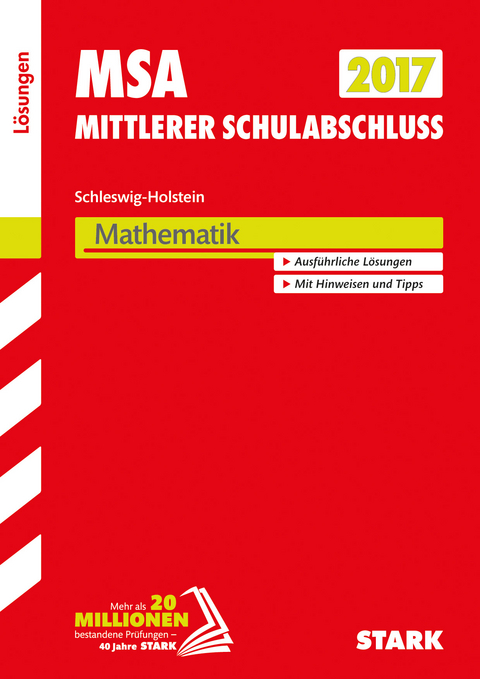 Mittlerer Schulabschluss Schleswig-Holstein - Mathematik Lösungen