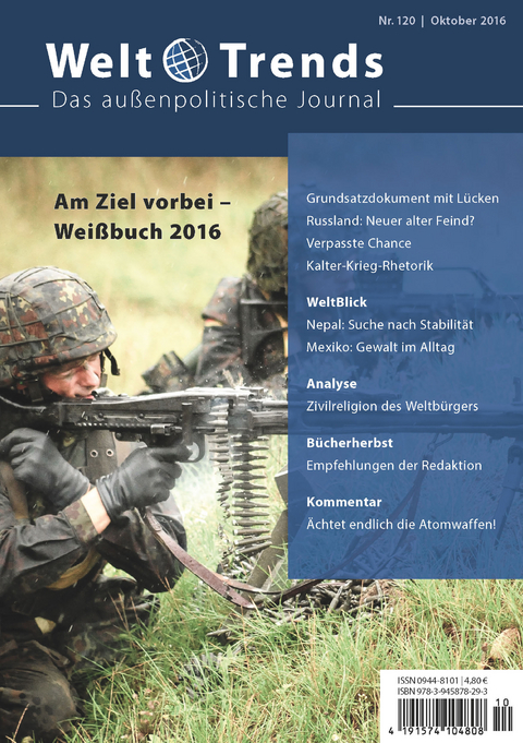 Am Ziel vorbei – Weißbuch 2016 - Rainer Arnold, Agnieszka Brugger, Angelika Claußen, Hans J. Giessmann, Heinz Kleger, Lutz Kleinwächter, Karl-Heinz Krämer, Verónica Villarreal Muñoz, Alexander Neu, Wilfried Schreiber, Christoph Sebastian Widdau