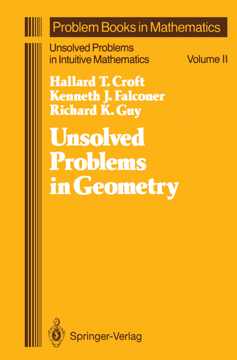 Unsolved Problems in Geometry - Hallard T. Croft, Kenneth Falconer, Richard K. Guy