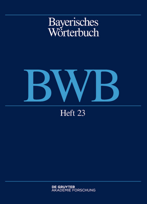 Bayerisches Wörterbuch (BWB) / Dacher – tamig - 