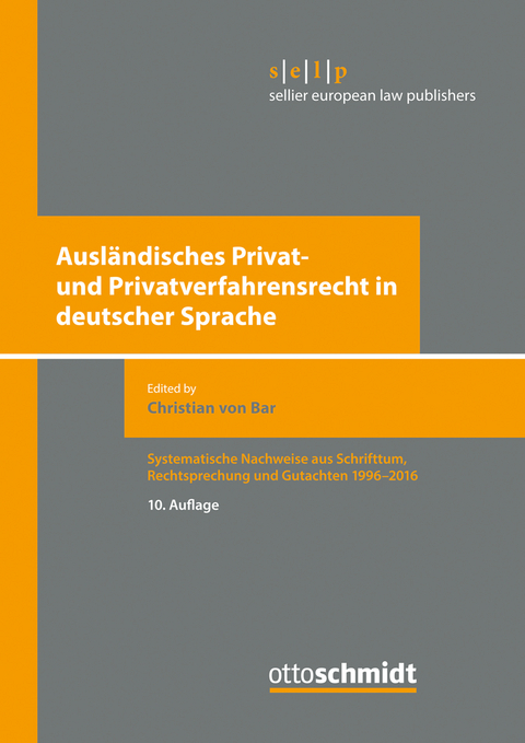 Ausländisches Privat- und Privatverfahrensrecht in deutscher Sprache - 