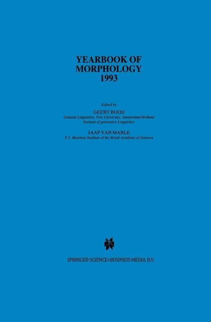 Yearbook of Morphology 1993 - 