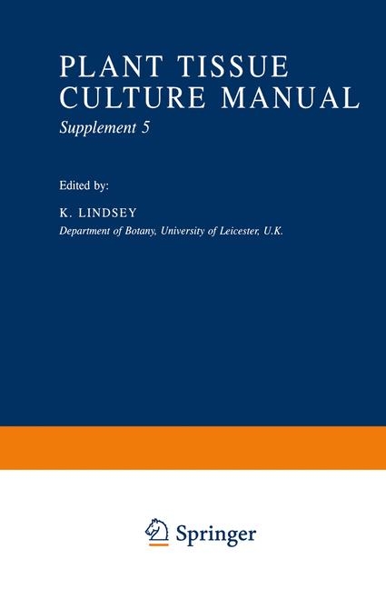 Plant Tissue Culture Manual - Supplement 5 - 