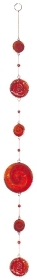 Suncatcher Spiral Fiberglas rot-orange 72 cm