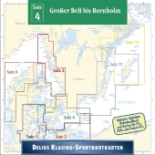 Delius Klasing-Sportbootkarten Großer Belt bis Bornholm, 1 CD-ROM