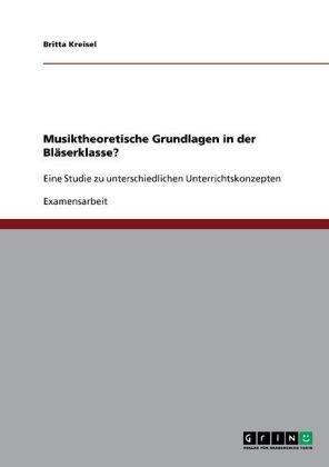 Musiktheoretische Grundlagen in der BlÃ¤serklasse? - Britta Kreisel