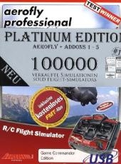 Aerofly Professional Deluxe, Platinum Edition, CD-ROM u. Game Commander