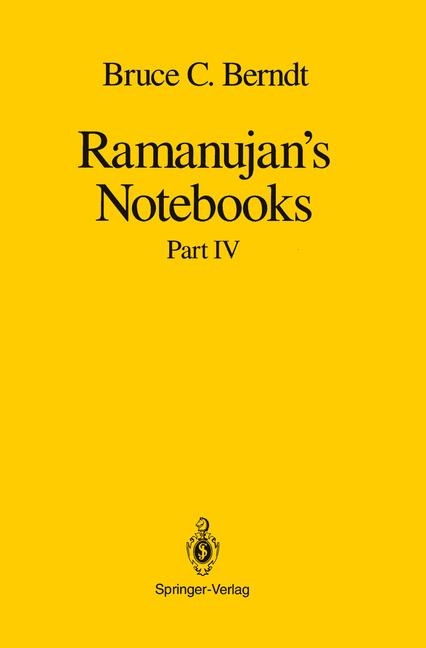 Ramanujan's Notebooks -  Bruce C. Berndt