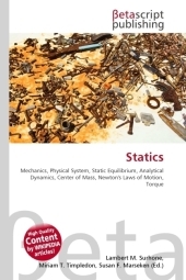 Statics - Lambert M Surhone, Miriam T Timpledon, Susan F Marseken