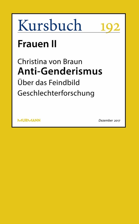 Anti-Genderismus - Christina von Braun