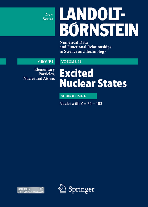 Excited Nuclear States - Nuclei with Z = 74-103 - Zoya N Soroko, Sergey I. Sukhoruchkin