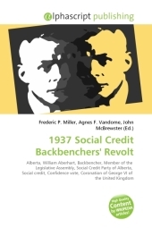 1937 Social Credit Backbenchers' Revolt - 