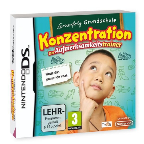 Lernerfolg Grundschule, Konzentration, Der Aufmerksamkeitstrainer, Nintendo DS-Spiel