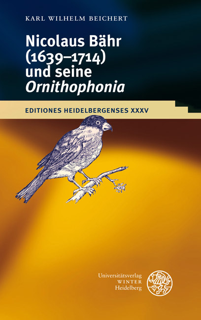 Nikolaus Bähr (1639-1714) und seine 'Ornithophonia' - 