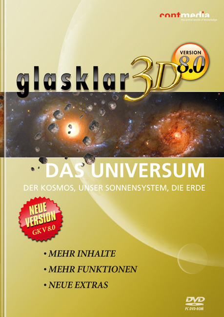 glasklar 3D Das Universum