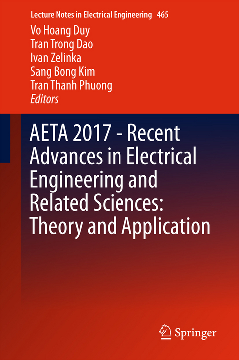 AETA 2017 - Recent Advances in Electrical Engineering and Related Sciences: Theory and Application - 