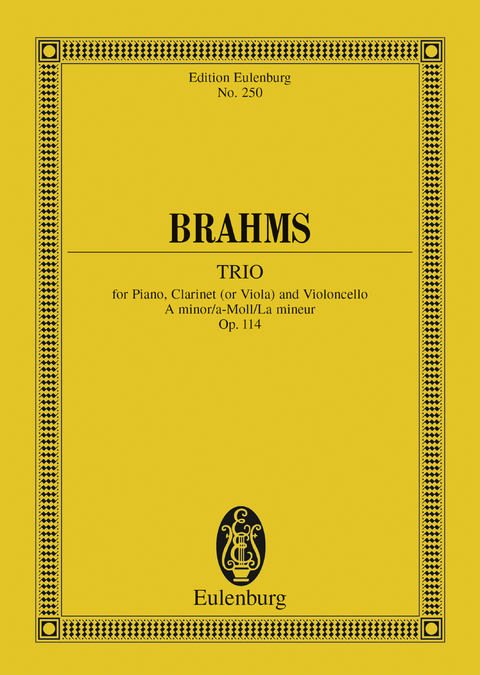 Trio A minor - Johannes Brahms