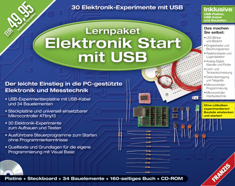 Lernpaket Elektronik Start mit USB - Burkhard Kainka