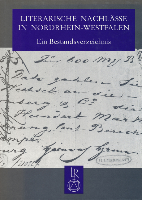 Literarische Nachlässe in Nordrhein-Westfalen