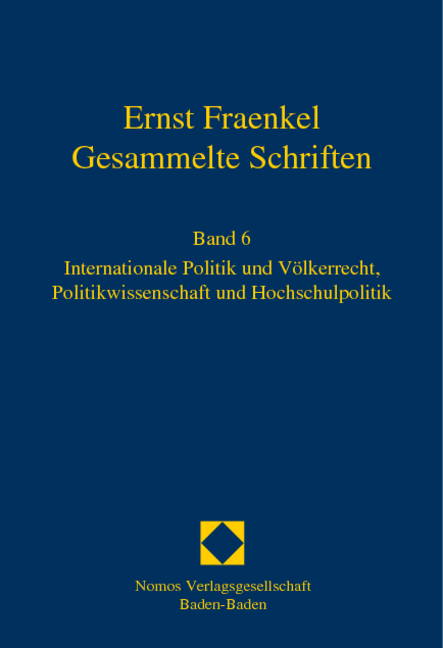 Ernst Fraenkel - Gesammelte Schriften - 