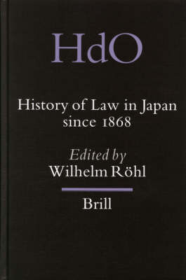 History of Law in Japan since 1868 - 