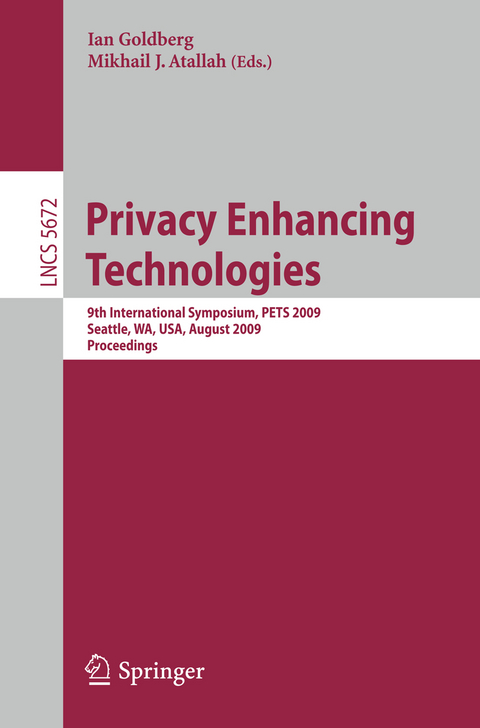 Privacy Enhancing Technologies - 