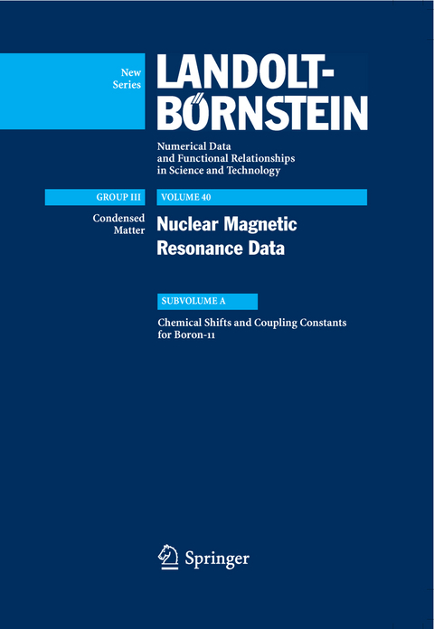 Chemical Shifts and Coupling Constants for Boron-11 - R.T. Pardasani, Pushpa Pardasani