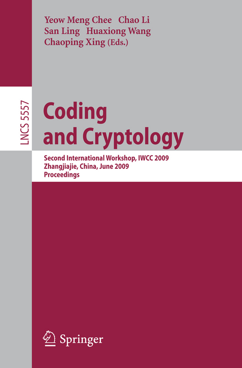 Coding and Cryptology - 