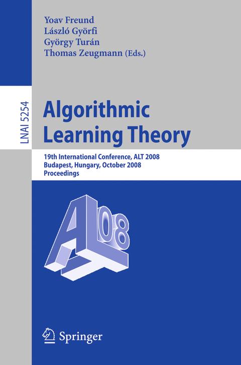 Algorithmic Learning Theory - 