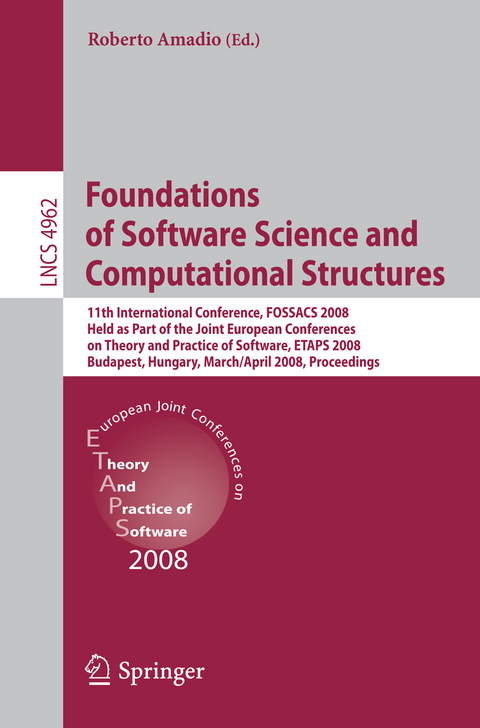 Foundations of Software Science and Computational Structures - 