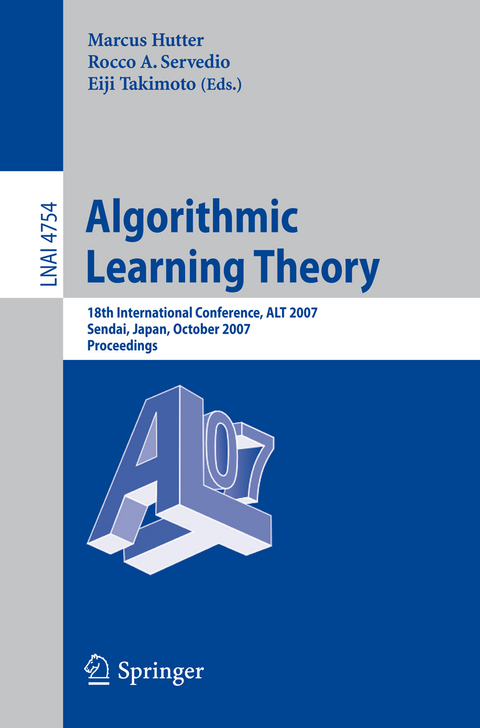 Algorithmic Learning Theory - 